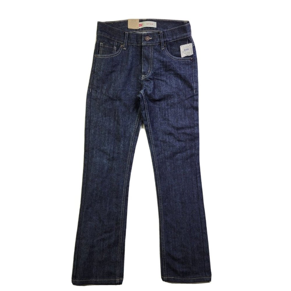 NEW Levi's 511 Slim Boys 14 (27/27) Dark Wash Blue Jean Pants Denim Straight Leg